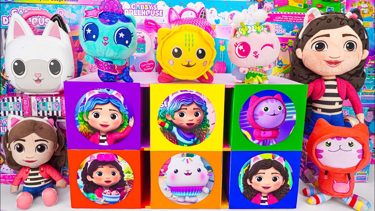 GABBY’S DOLLHOUSE Collection Unboxing ASMR| Mystery Gabby & DJ Catnip & Cakey Cat Boxes & Pillow Cat