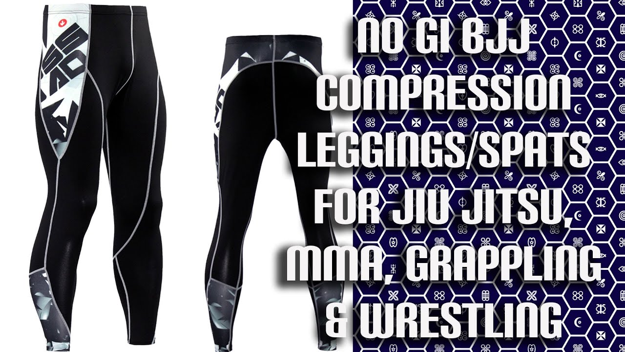 No Gi BJJ Compression Leggings/Spats for Jiu Jitsu, MMA, Grappling ...
