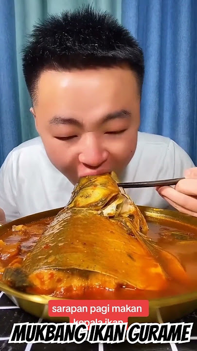 #asmr IKAN GURAME PEDAS SEGER NIKMAT #mukbang #food #superpedas #eating