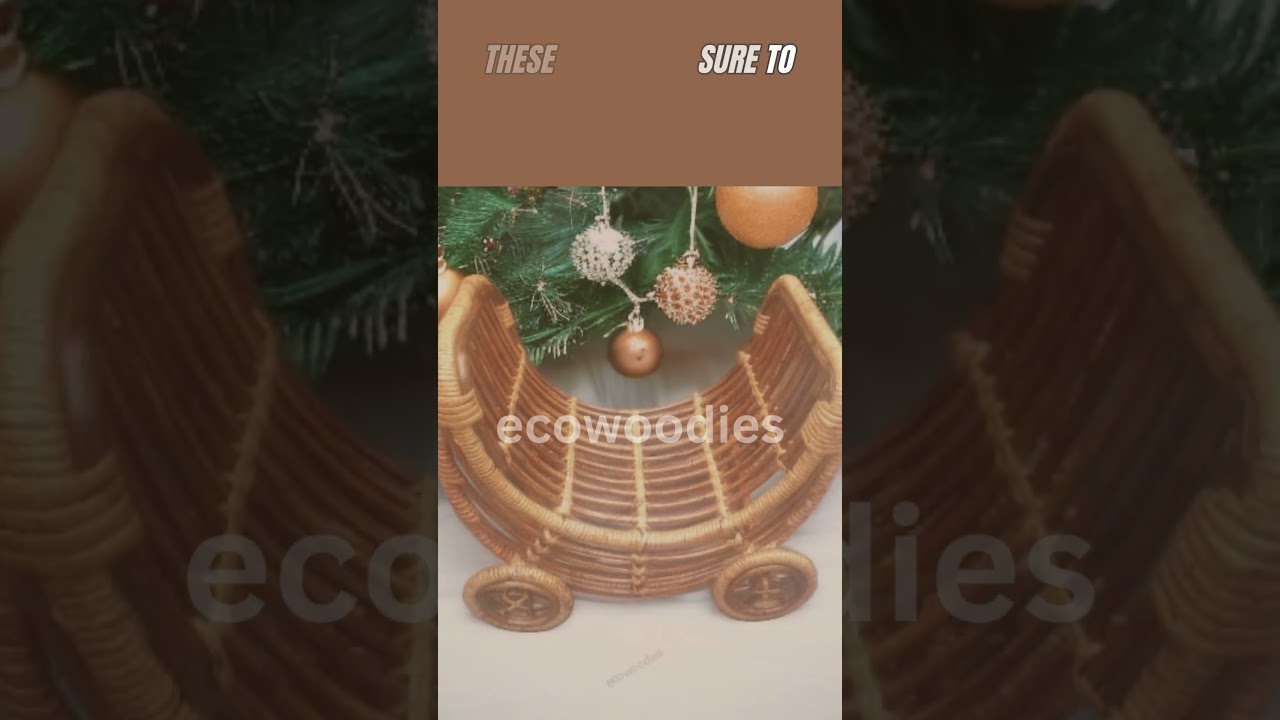 Eco-Friendly Moon Shape Crib | Newborn Photography Prop | Baby Photoshoot Crib | Bamboo Photoshoot