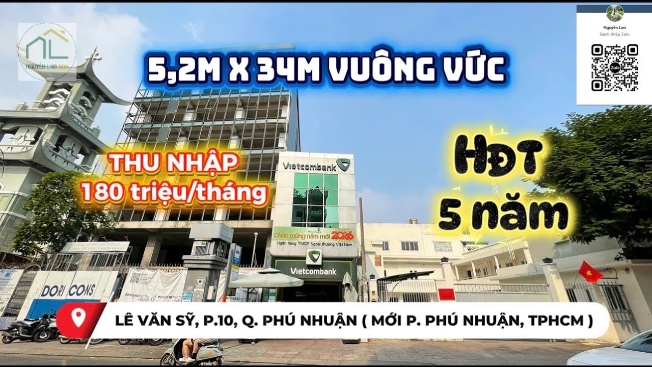 MẶT TIỀN LÊ VĂN SỸ – NGÂN HÀNG THUÊ DÀI HẠN | TÀI SẢN GIỮ TIỀN HIẾM TẠI PHÚ NHUẬN