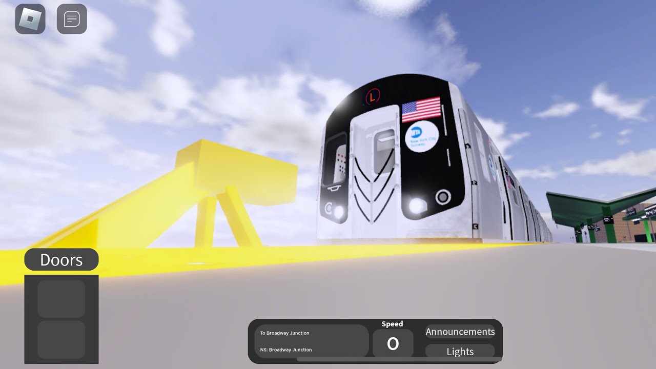 Roblox| Operating a R160 (L) Train From Canarsie Rockaway Parkway To ...