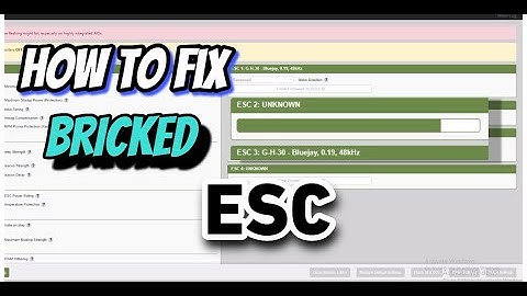 How To Fix Bricked ESC in ESC Configurator By Budget Fpv #inav #drone #quadcopter #diy