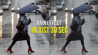 Rain Effect on Image | Create Rain Effect in Photoshop | Photoshop Software Tutorial on Rain Effects screenshot 5