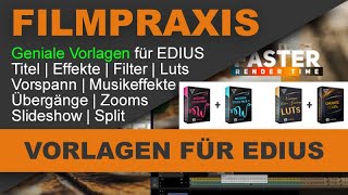 Tolle Vorlagen Für Edius El Filter Effekte Intros Komplette Anleitung Mit Vielen Tipps