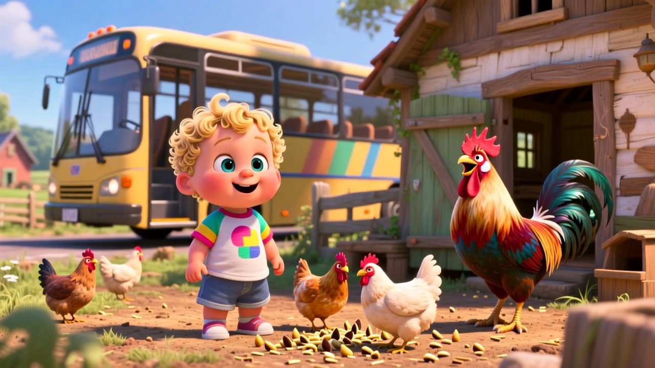 Happy Baby Farm Bus 🚌🐄 | Fun Learning & Adventure for Toddlers | Preschool Kids Exploration