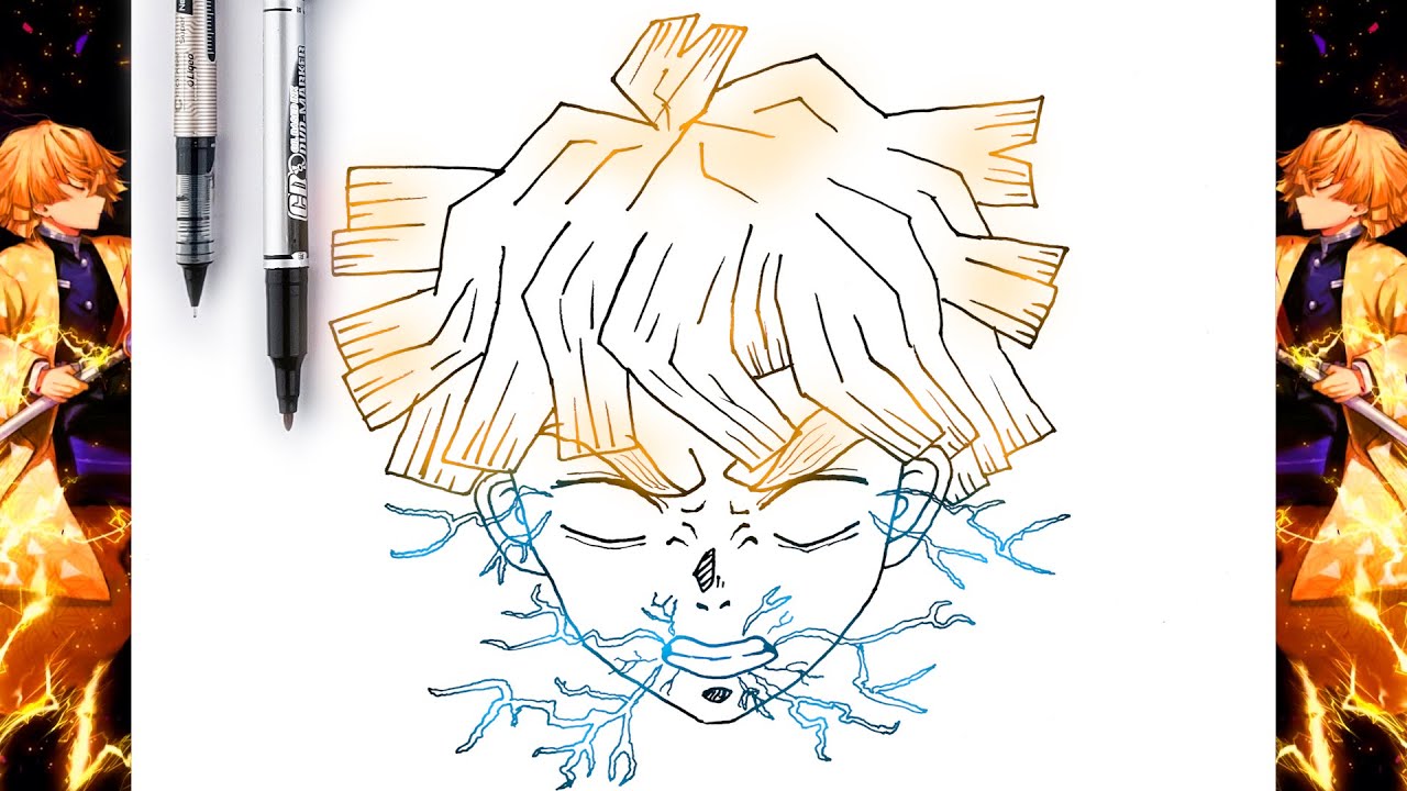 How To Draw Demon Slayer Zenitsu Easy at Christy Sample blog