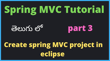 How to create spring mvc project in eclipse// spring mvc tutorials //Easy Learning Channel