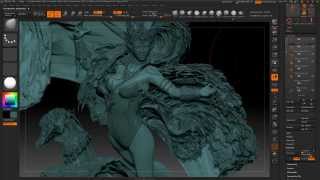Aqua - Making Of 3D Sculpture - ZBrush (3/6)