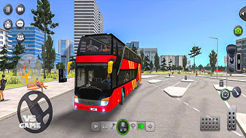 Setra Topclass Double Decker Bus Driving in Germany - Bus Simulator Ultimate NEW UPDATE Gameplay