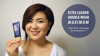 Estee Lauder Double Wear Maximum Cover Foundation Review (Bahasa) || Test Ketahanan 10++jam || DILYA