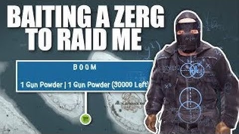 BAITED A ZERG to RAID ME WITH 100+ ROCKET | rust solo survival (sub ind) #rust #RustRaid