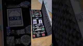 My Watch Collection In My Poker Chip Case.