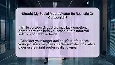 Should My Social Media Avatar Be Realistic Or Cartoonish? - Everyday-Networking