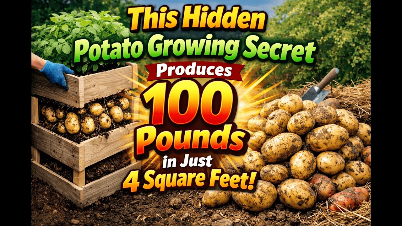 This Hidden Potato Growing Secret Produces 100 Pounds in Just 4 Square Feet