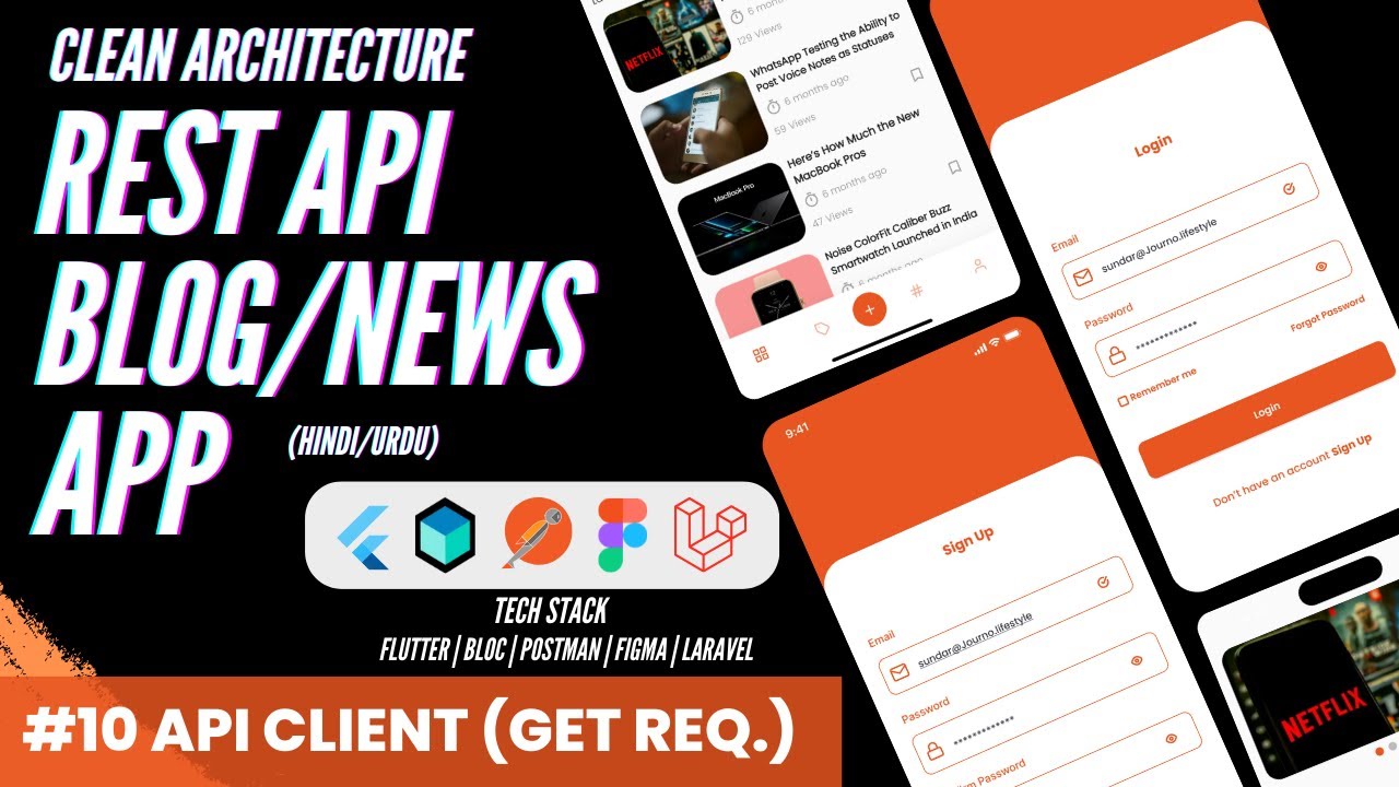 Part 10 - API Client | GET Request | REST API Clean Arch. Blog App in ...