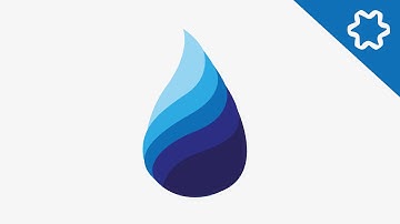 Water Drop Logo Design Tutorial / Circular Logo / Adobe illustrator Tutorial / Simple Logo