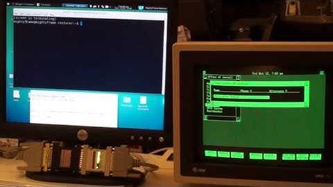 Verifying the transfer a file from linux to the 1985 UNIX PC