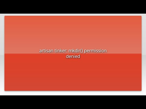 artisan tinker: mkdir() permission denied