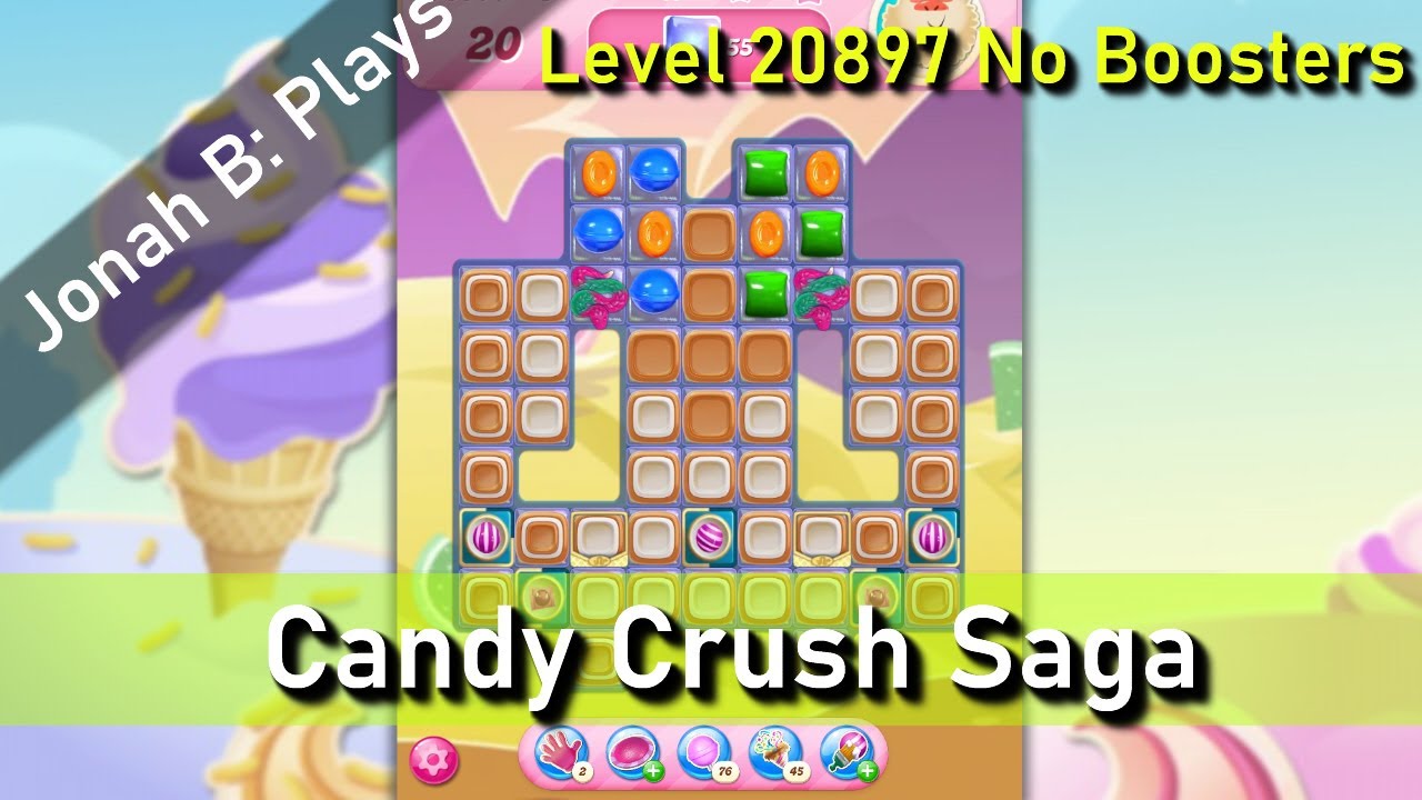 Candy Crush Saga Level 20897 No Boosters - YouTube