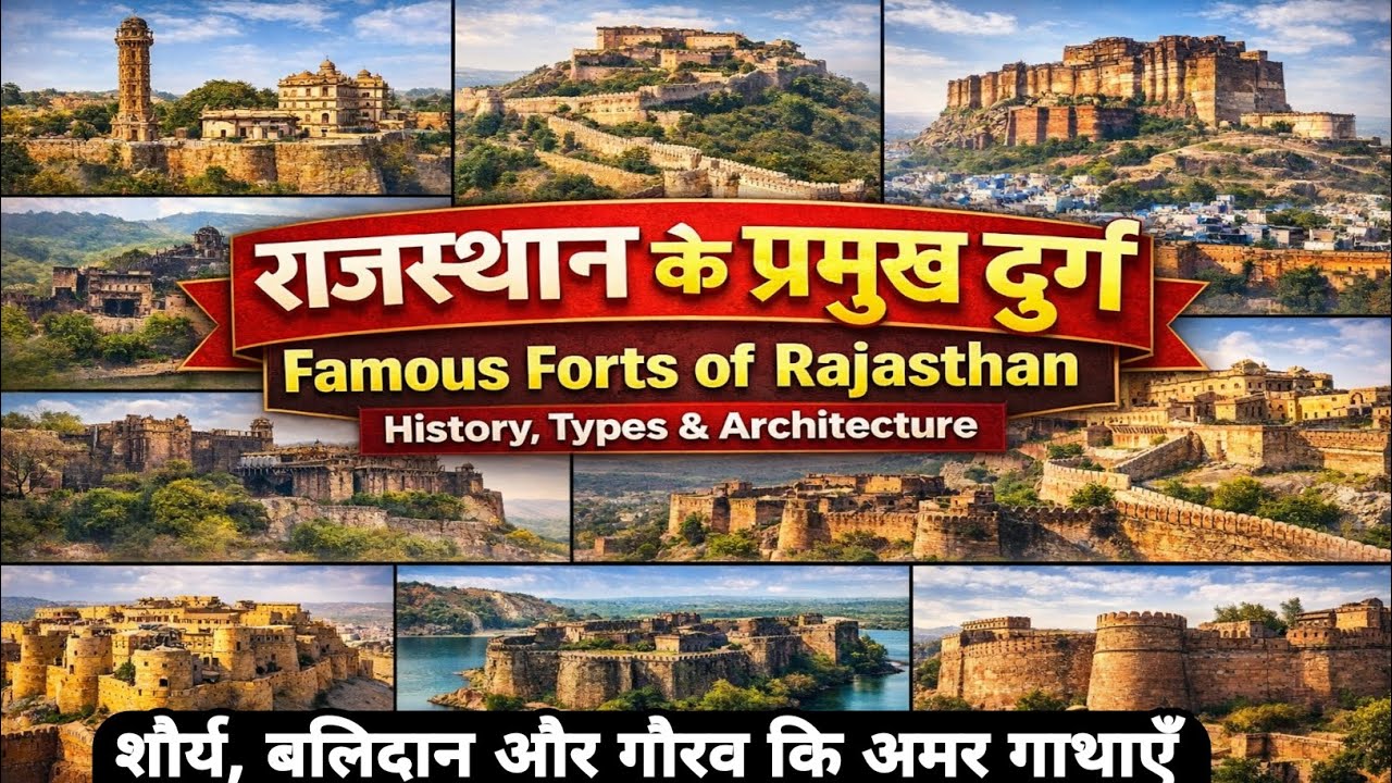 राजस्थान के प्रमुख दुर्ग | Famous Forts of Rajasthan | History, Types & Architecture