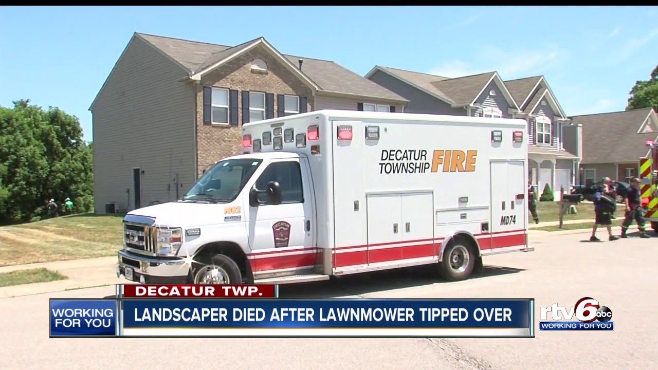 Landscaper killed after being trapped under lawn mower in Indianapolis ...