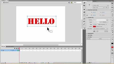 Morphing Text using Adobe Flash CS6