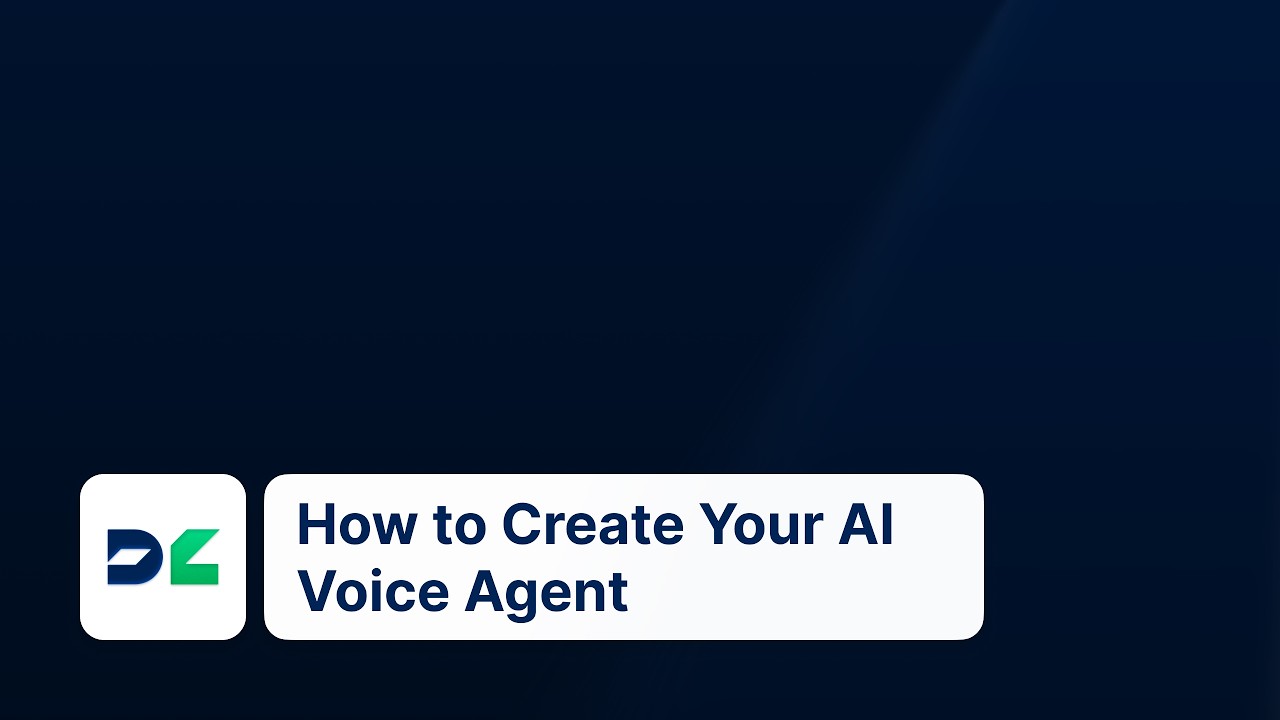 How to setup an AI voice agent - YouTube