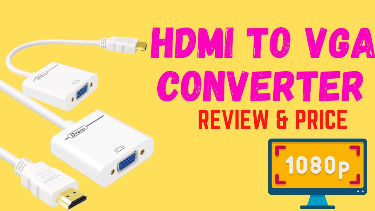 HDMI to VGA Converter for Desktop computer || Tech Support USA || review and price