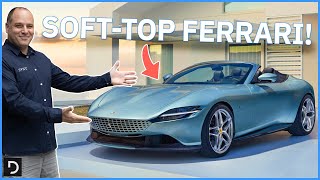 We Got A Special Look At the New Ferrari Roma Spider Convertible! | Drive.com.au