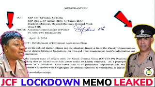 Jcf Lockdown Memo Leaked Probe Launched