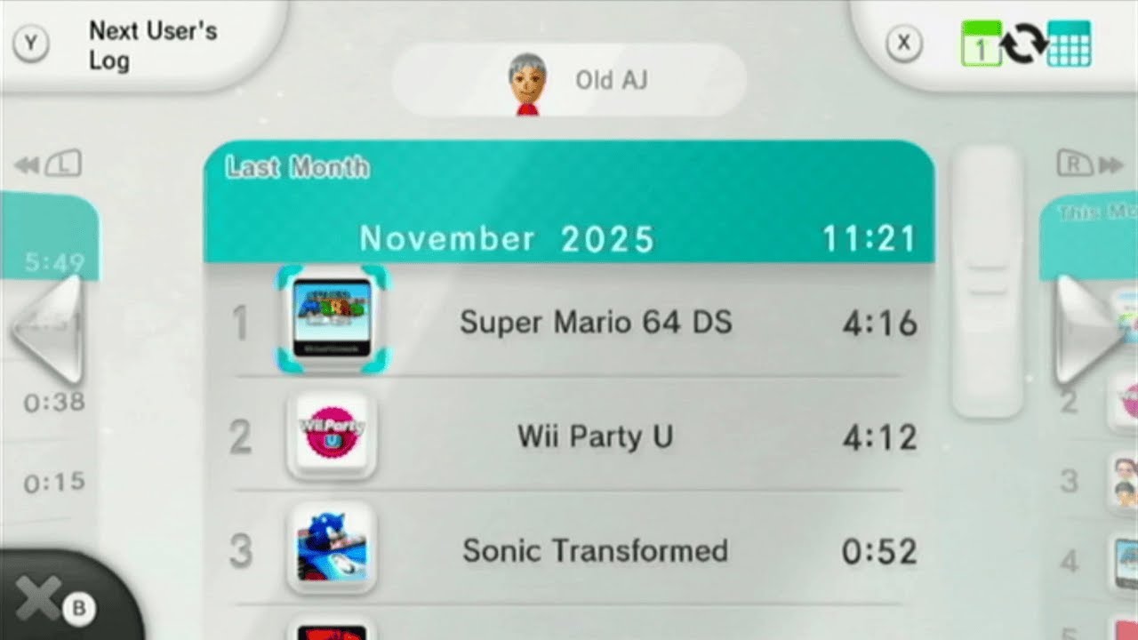 Nintendo Wii U - A Revisit to My Daily Log for 2025 (Showcase Video)