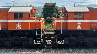 台鐵 8401\/8402次 停用柴電機車R157+R154回送 本務R155+R115柴電機車 二水調車紀錄\/EMD G22CU+G22U leading 2 decommissioned G22CU