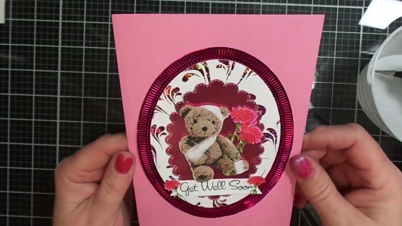 Get Well Soon Teddy Bear Card Craft 