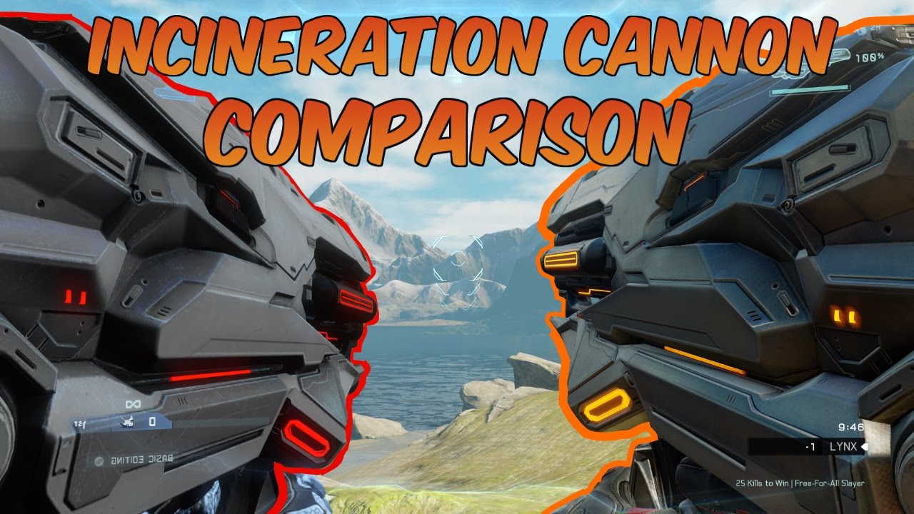 Halo 5: Incineration Cannon Comparison - YouTube