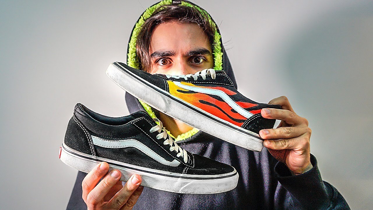 RECRIANDO O TÊNIS VANS FLAME OLD SKOOL - Custom Vans ‹ Caio Custom ›