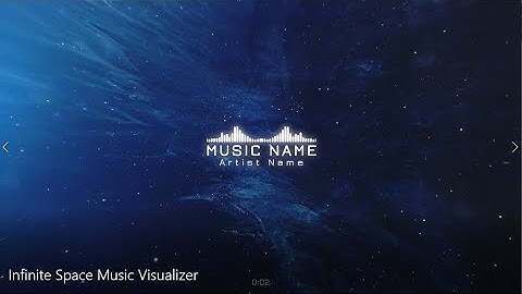 Infinite Space Music Visualizer - (How to make an Audio Visualizer and Audio Spectrum)