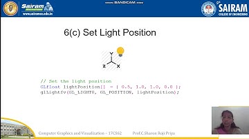 LectureVideo_17CS62_Module3_OpenGL Lighting Functions_C.Sharon Roji