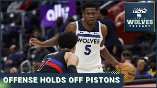 Minnesota Timberwolves use their offense to put away the Detroit Pistons, extend winning streak