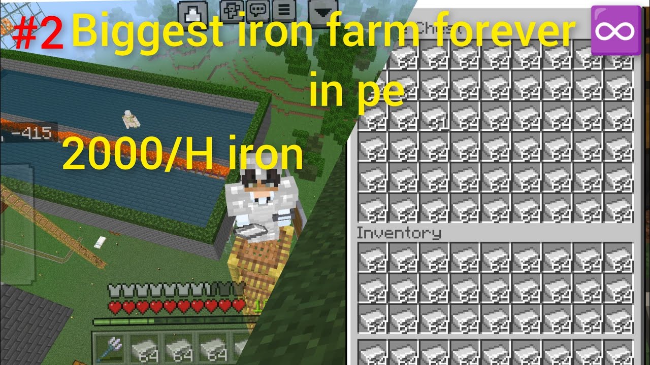 I make Iron farm in Minecraft survival - YouTube