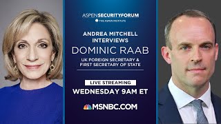 U.K. Foreign Secretary Dominic Raab Interviewed By Andrea Mitchell | NBC News