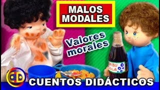 🔴 🧒 El niño con malos modales (63) - cuentos con Valores morales y miniaturas