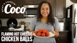 Flaming Hot Cheetos Chicken Balls