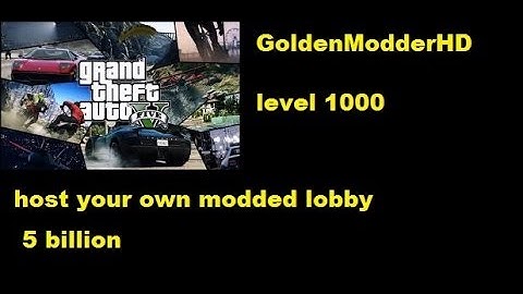 GTA 5 Dns Modded lobby FREE! Host your own Lobby 29 December