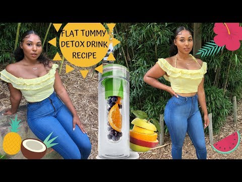 FLAT TUMMY DETOX WATER RECIPE!  @Justtaylorthings