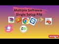 Single Setup File install Multiple Software  #cpu #CPUkajadugar #pcsettings