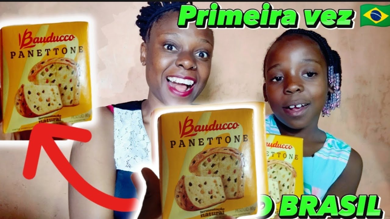 NÃO ESPERAVA ISSO DO PANETONE BRASILEIRO PELA PRIMEIRA VEZ EM AFRICA MOÇAMBIQUE 😱 🇲🇿🇧🇷❤️
