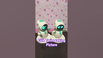 Twin Eilik Robots taking picture #energizelab #robot #asmr #trending #fyp #viralshort #eilik