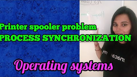 Printer - spooler - problem in process synchronization in operating system