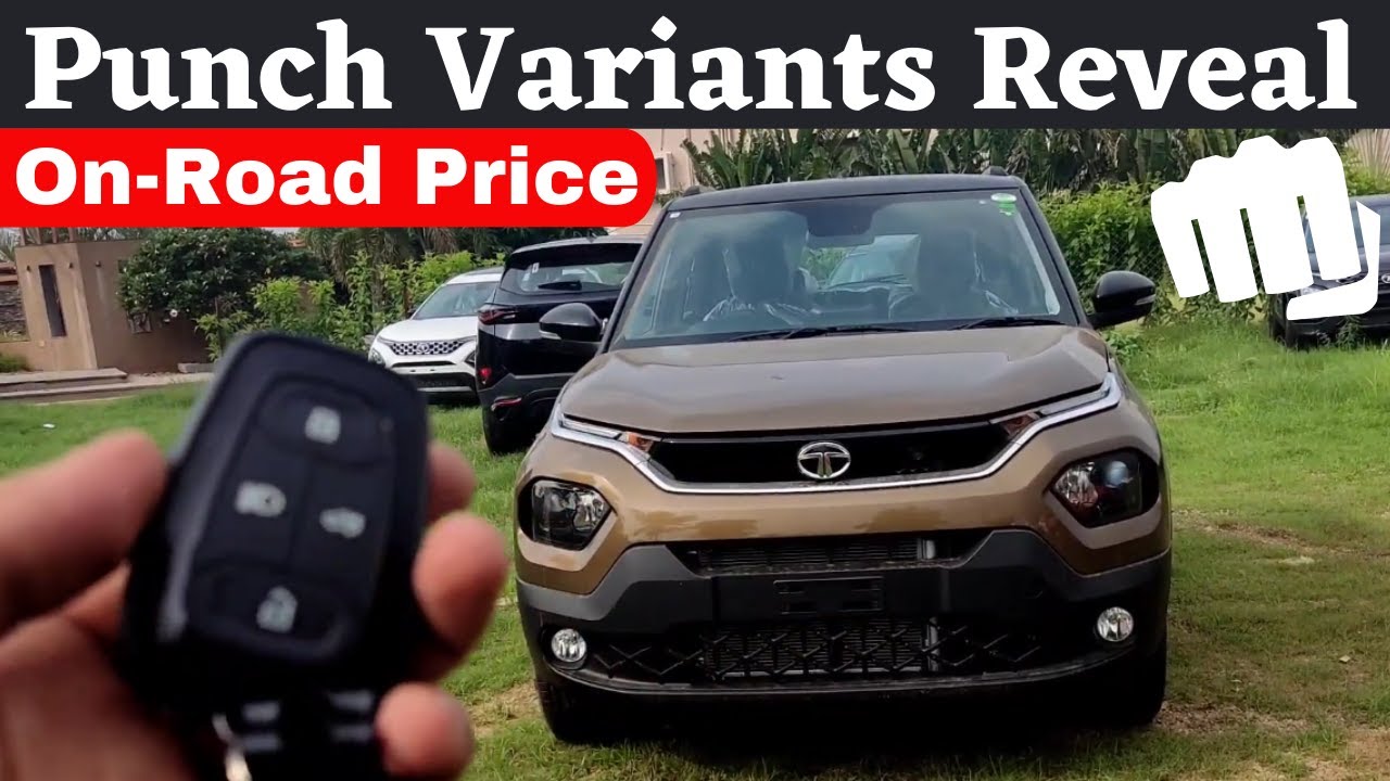 TATA PUNCH All Variants Reveal & On Road Price In India Auto With Sid